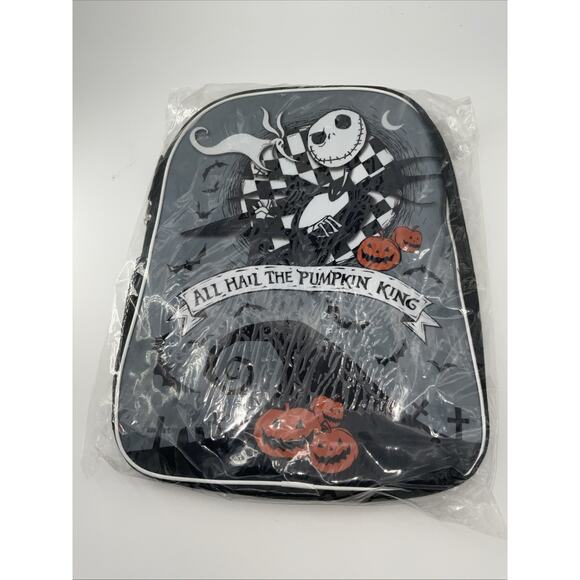 DISNEY THE NIGHTMARE BEFORE CHRISTMAS, 30th ann. 15in Backpack Factory Seal - Picture 1 of 4